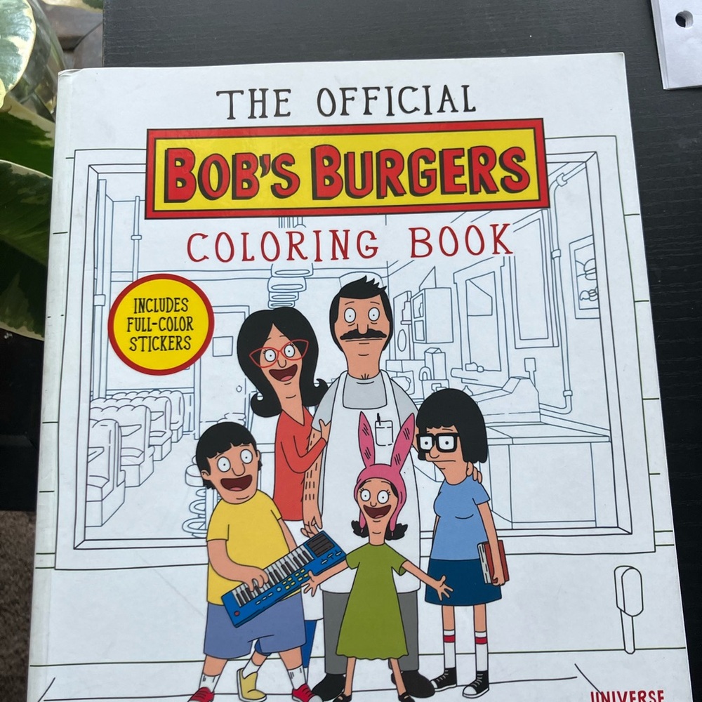 Bob's Burgers Coloring Book with Stickers